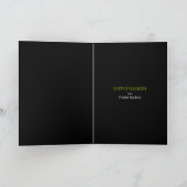 フランケンシュタイン怪物 |キッズハッピーハローウィンカード カード (内部)