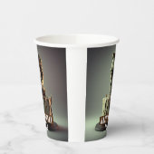 フランケンシュタイン誕生日チョコレートケーキ – 紙コップ (左)