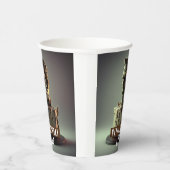 フランケンシュタイン誕生日チョコレートケーキ – 紙コップ (右)