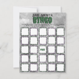 フランケンシュタイン赤ちゃんシャワービンゴゲーム ノートカード