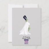 フランケンシュタイン赤ちゃんシャワービンゴゲーム ノートカード (裏面)