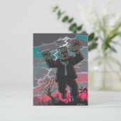 フランケンシュタイン風の生物 ポストカード (スタンド正面)