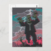 フランケンシュタイン風の生物 ポストカード (正面/裏面)