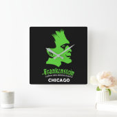 フランケンシュタイン、バー、ディスコ、シカゴ、イリノイ スクエア壁時計 (ホーム)