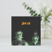 フランケンシュタイン&ブライド – ハローウィンパーティ招待状 招待状 (スタンド正面)