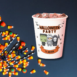 フランケンシュタイン ミイラ 死神 スプーキー ハロウィン 紙コップ