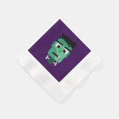 フランケンシュタイン・モンスターズヘッド 縁ありカクテルナプキン (角)