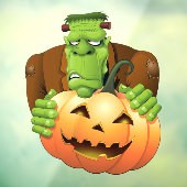 フランケンシュタイン・モンスターマンガとカボチャ ウィンドウサイン (シート3)