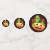 フランケンシュタイン・モンスターマンガとカボチャ コンフェッティ (正面)