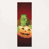フランケンシュタイン・モンスターマンガとカボチャ ヨガマット (正面)
