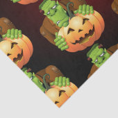 フランケンシュタイン・モンスターマンガとカボチャ 薄葉紙 (詳細)