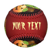 フランケンシュタイン・モンスターマンガとカボチャ 野球ボール (裏面)