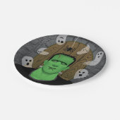 フランケンシュタイン&幽霊たち ペーパープレート (アングル)