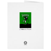 フランケンシュタイン- BIG Greeting Card 8.5x11ハロウィーン (裏面)