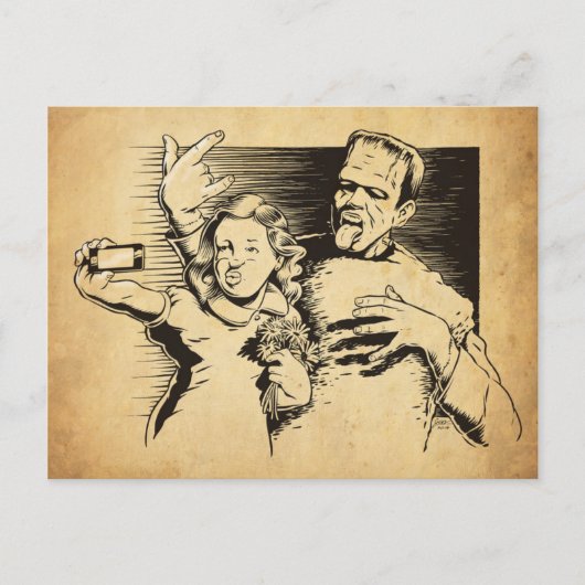 フランケンセルフィー ポストカード (正面)