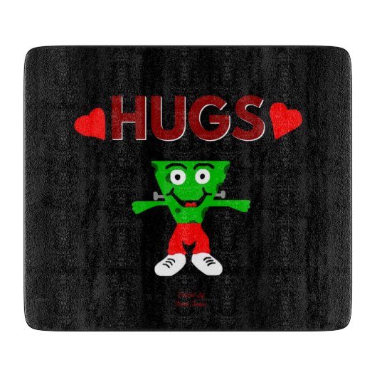 フランケンチーズハグ切削盤15.2 cm x 17.8 cm カッティングボード (正面)