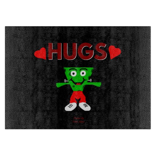 フランケンチーズハグ切削盤27.9 cm x 20.3 cm カッティングボード (正面)