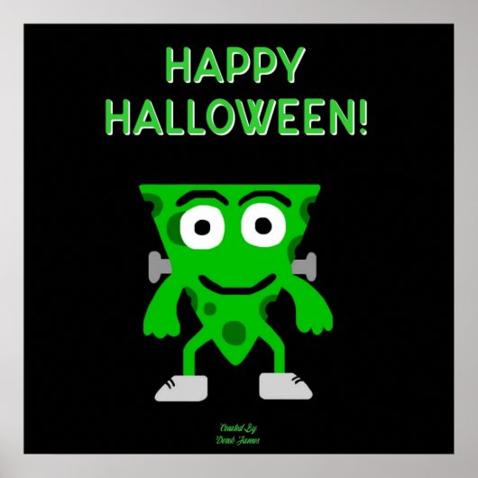 フランケンチーズハロウィーンの挨拶ポスター ポスター (正面)
