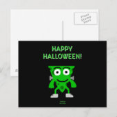 フランケンチーズハロウィーン用挨拶はがき ポストカード (正面/裏面)