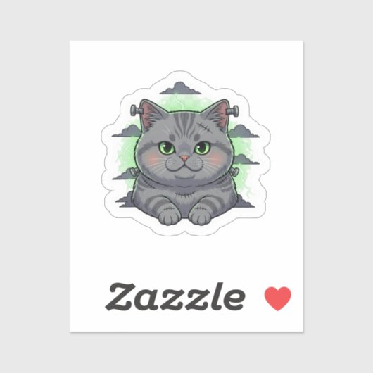 フランケンブリット – British Shorthair Catハロウィーン シール (シート)