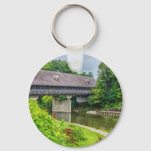 フランケンマスの屋根付き橋 キーホルダー (正面)