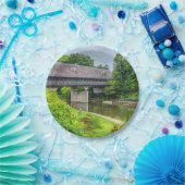 フランケンマスの屋根付き橋 ペーパープレート (パーティー)