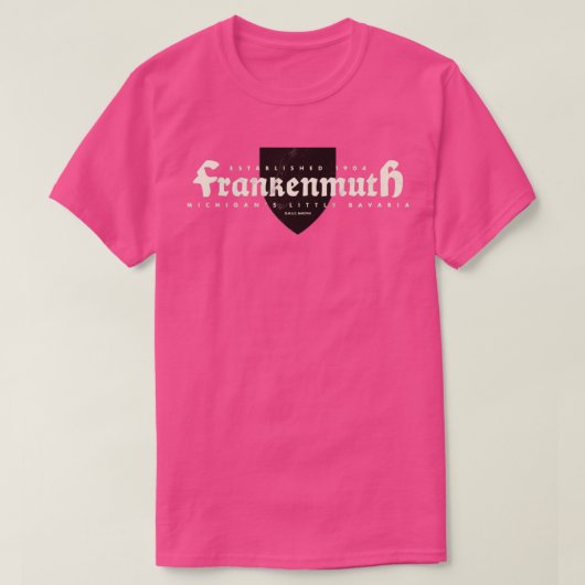 フランケンムスミシガンシールド Tシャツ (デザイン正面)