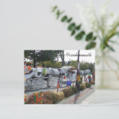 フランケンムース・ミシガン・ホワイト・ホース・乳母車・キャリッジ ポストカード (スタンド正面)