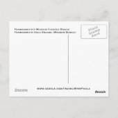 フランケンムート屋根付き木製ブリッジミシガン ポストカード (裏面)