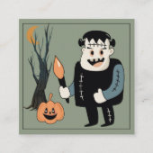 フランケンモンスターハッピーハローウィンー先生 エンクロージャーカード (正面)