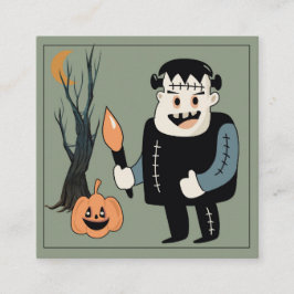 フランケンモンスターハッピーハローウィンー先生 エンクロージャーカード