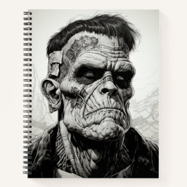 フランケン怖いハロウィーンの箇条書きノート ノートブック