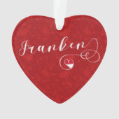 フランケン、フランソニア国旗のハート、フランソニア オーナメント (裏面)