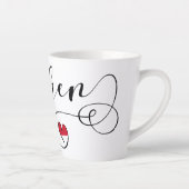 フランケン、フランソニア国旗のハート、フランソニア カフェラテマグ (右)