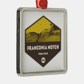 フランコニアノッチ州パークニューハンプシャー メタルオーナメント (右)