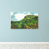 フランコニアノッチ州パークビューオブインディアンヘッド キャンバスプリント (インサイチュ (ウッドフロア))