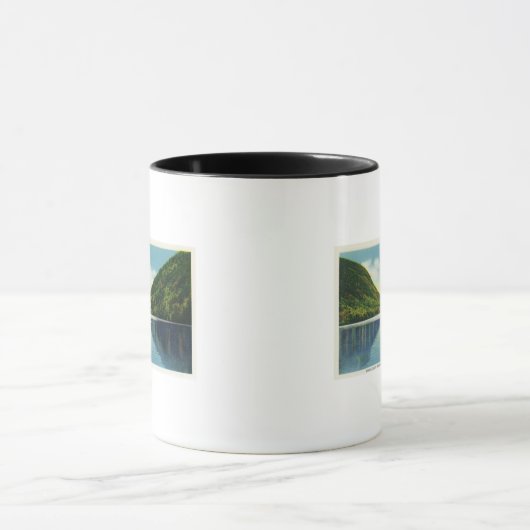 フランコニアノッチ州パークビューオブプロファイルレイク マグカップ (中央)