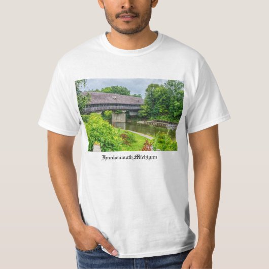 フランコンマスの屋根付き橋Tシャツ Tシャツ (正面)