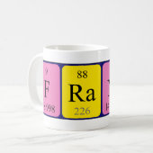 フランコ周期表名mug コーヒーマグカップ (正面左)