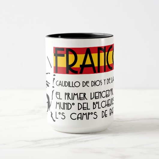 フランコ将軍 マグカップ (中央)