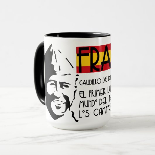 フランコ将軍 マグカップ (正面左)