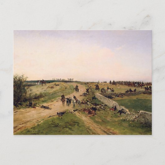 フランコ・プロイセン戦争の場面 ポストカード (正面)