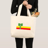 フランコManitobansの旗 ラージトートバッグ (正面(商品))