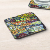 フランシスと新鮮なフルーツ コースター (左側)