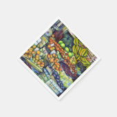 フランシスと新鮮なフルーツ スタンダードカクテルナプキン (角)