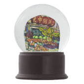 フランシスのある新鮮な果物 スノーグローブ (裏面)