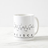 フランシスカペプチド名mug コーヒーマグカップ (正面右)