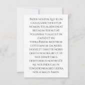 フランシスカンのタウクロス聖なるカード | 主の祈り サンキューカード (裏面)