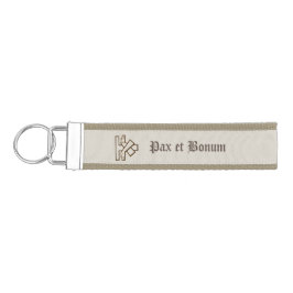 フランシスカンコートオブアームズキーチェパーソナライズされたーン リストバンドキーホルダー