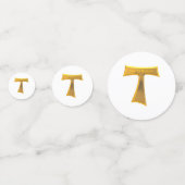 フランシスカンタウクロスパックスエボヌム金ゴールドメタリック コンフェッティ (正面)